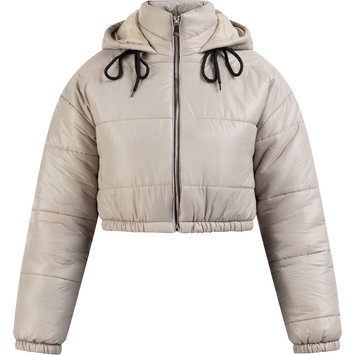 Kurze Steppjacke mit Kapuze