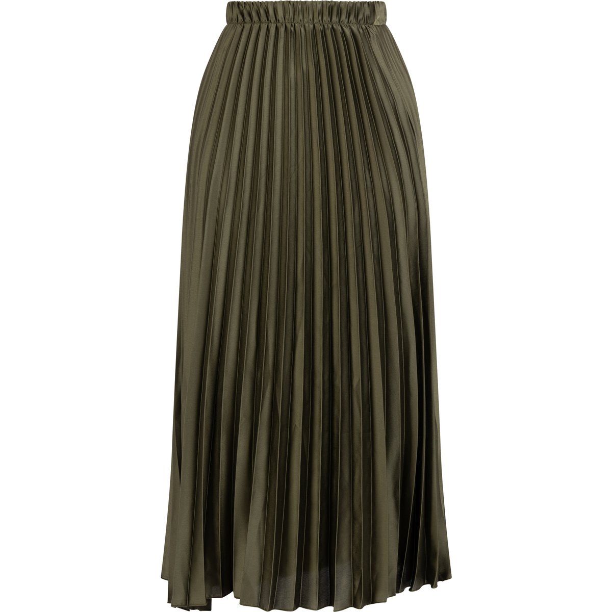 Eleganter Plissee-Maxirock aus Satin