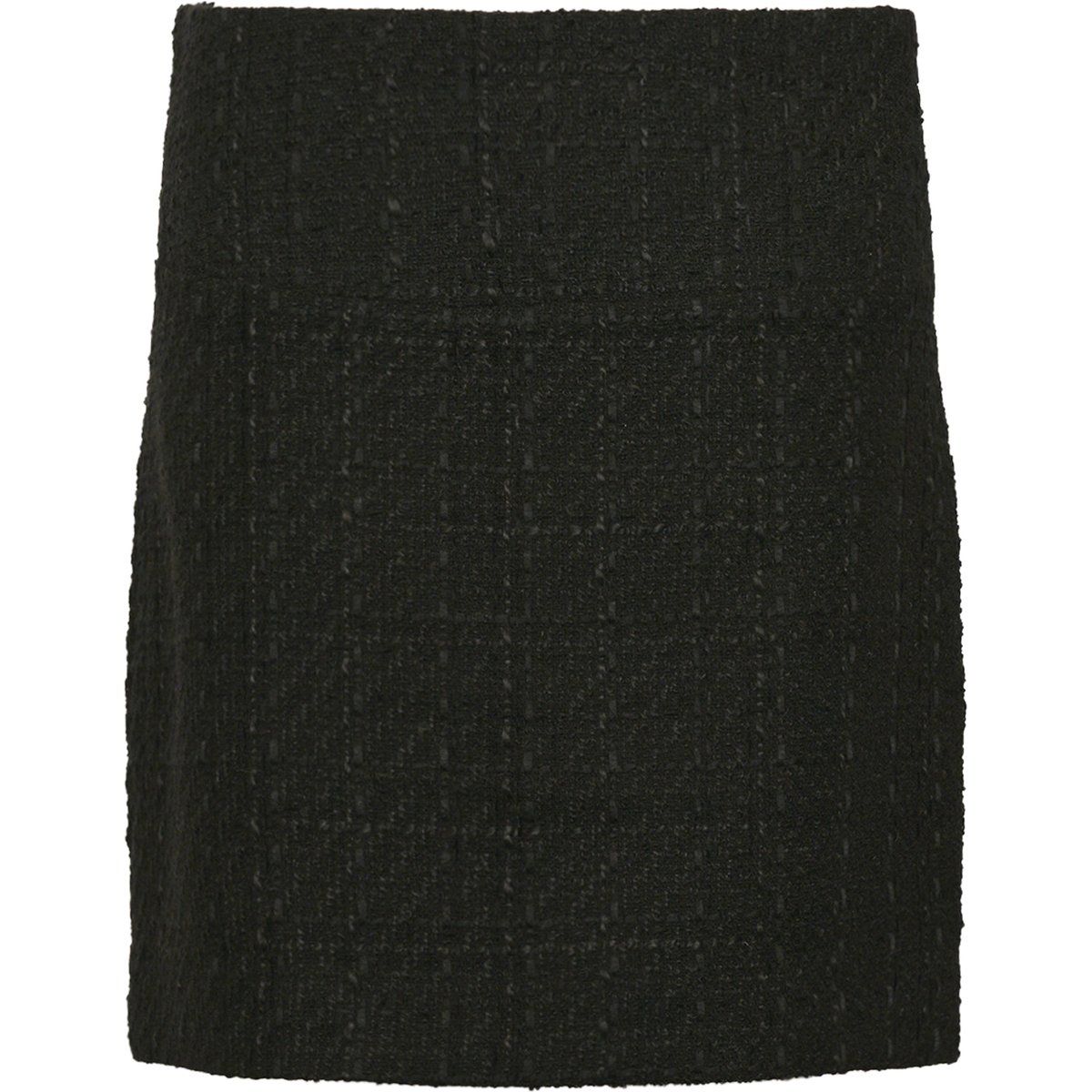 Strukturierter Tweed-Minirock mit hoher Taille