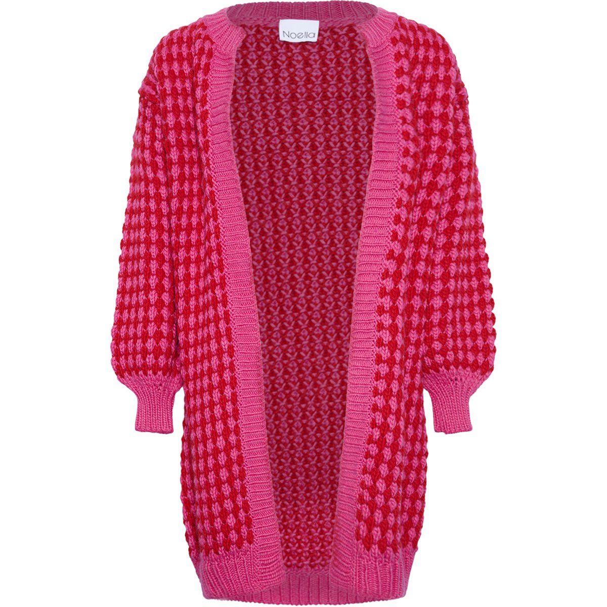Strukturierter Voluminöser Strick-Cardigan