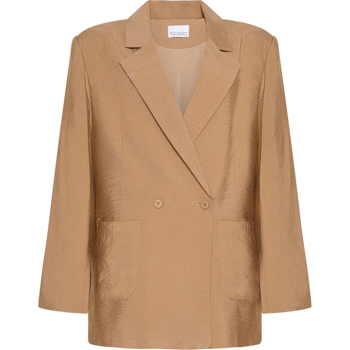 Oversize Zweireiher Blazer mit Struktur