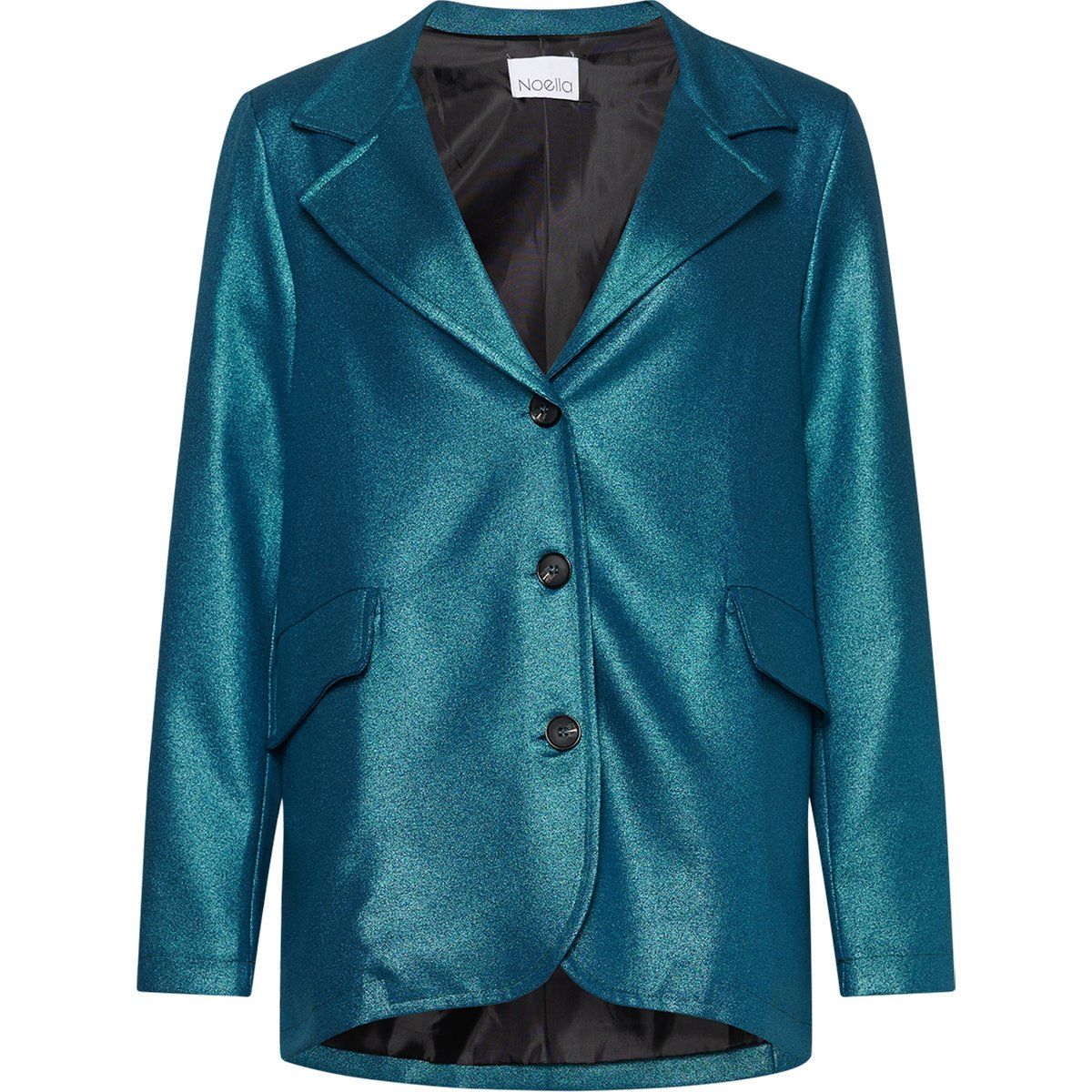 Schimmernder Metallic-Einreiher-Blazer