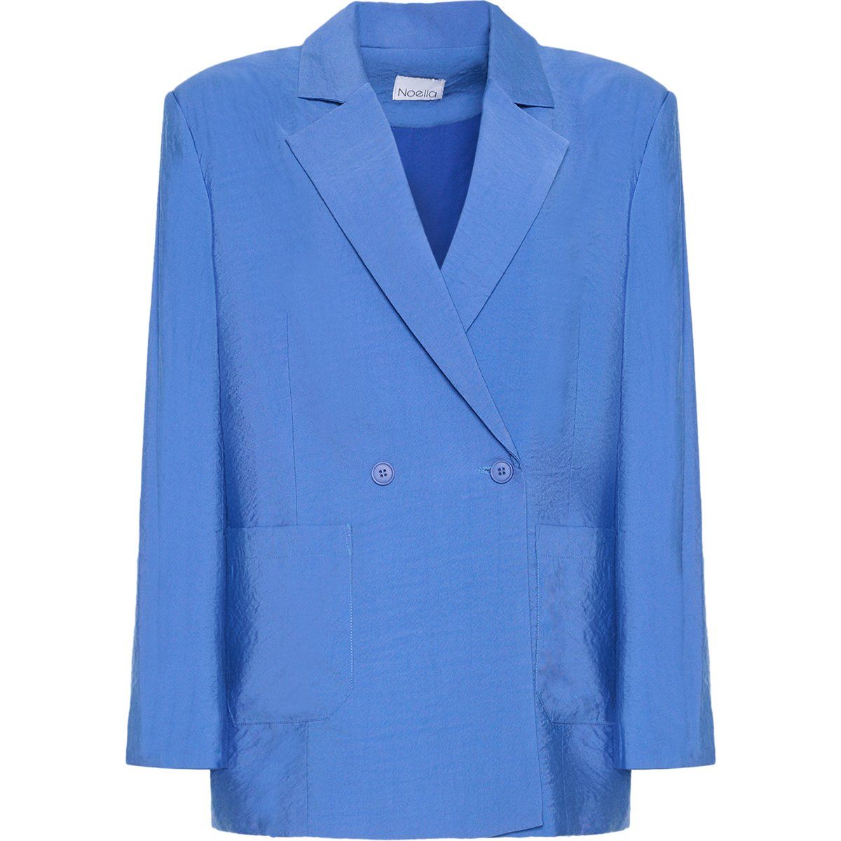 Oversize-Blazer mit Struktur und Doppelknopfleiste