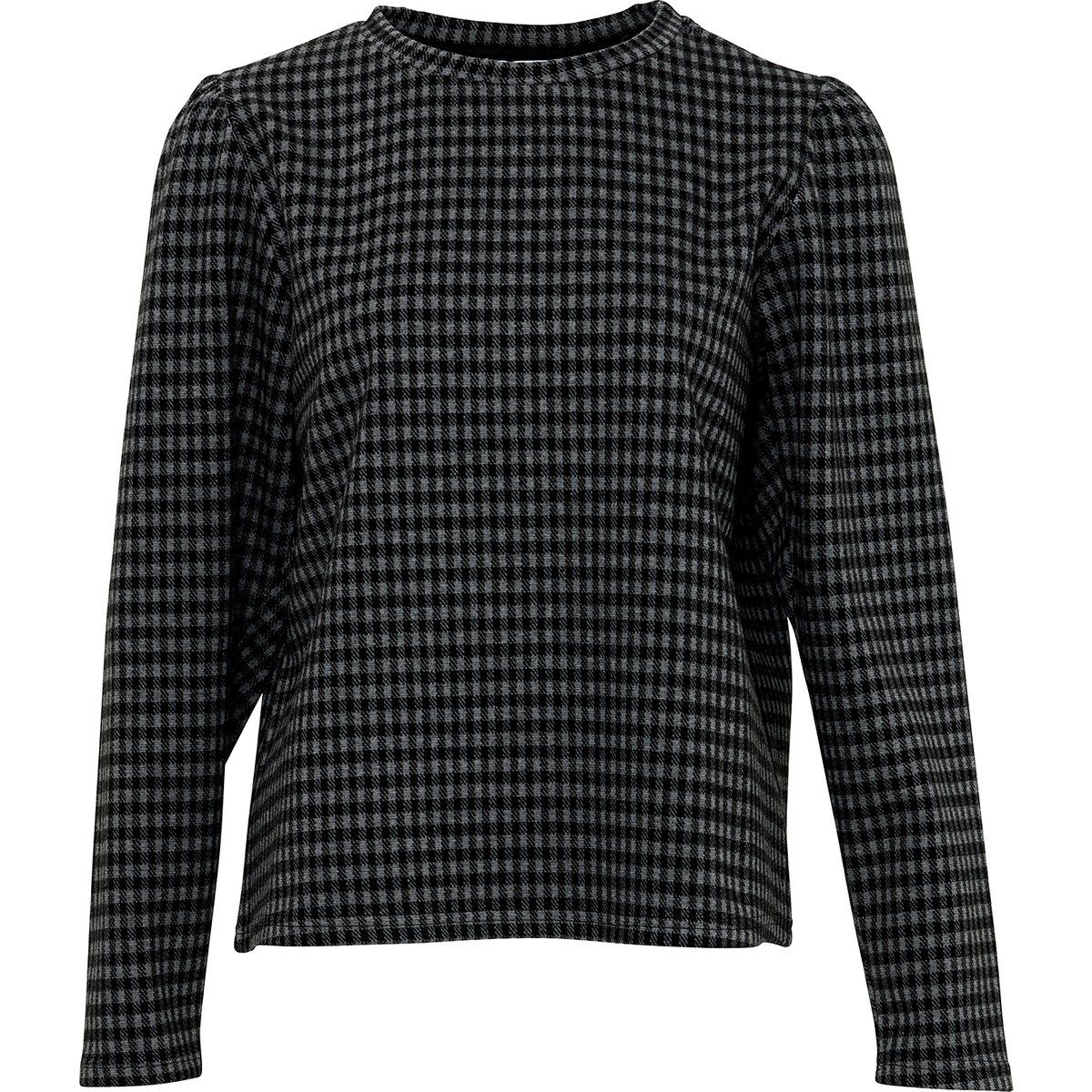 Relaxter Sweatshirt mit Karomuster