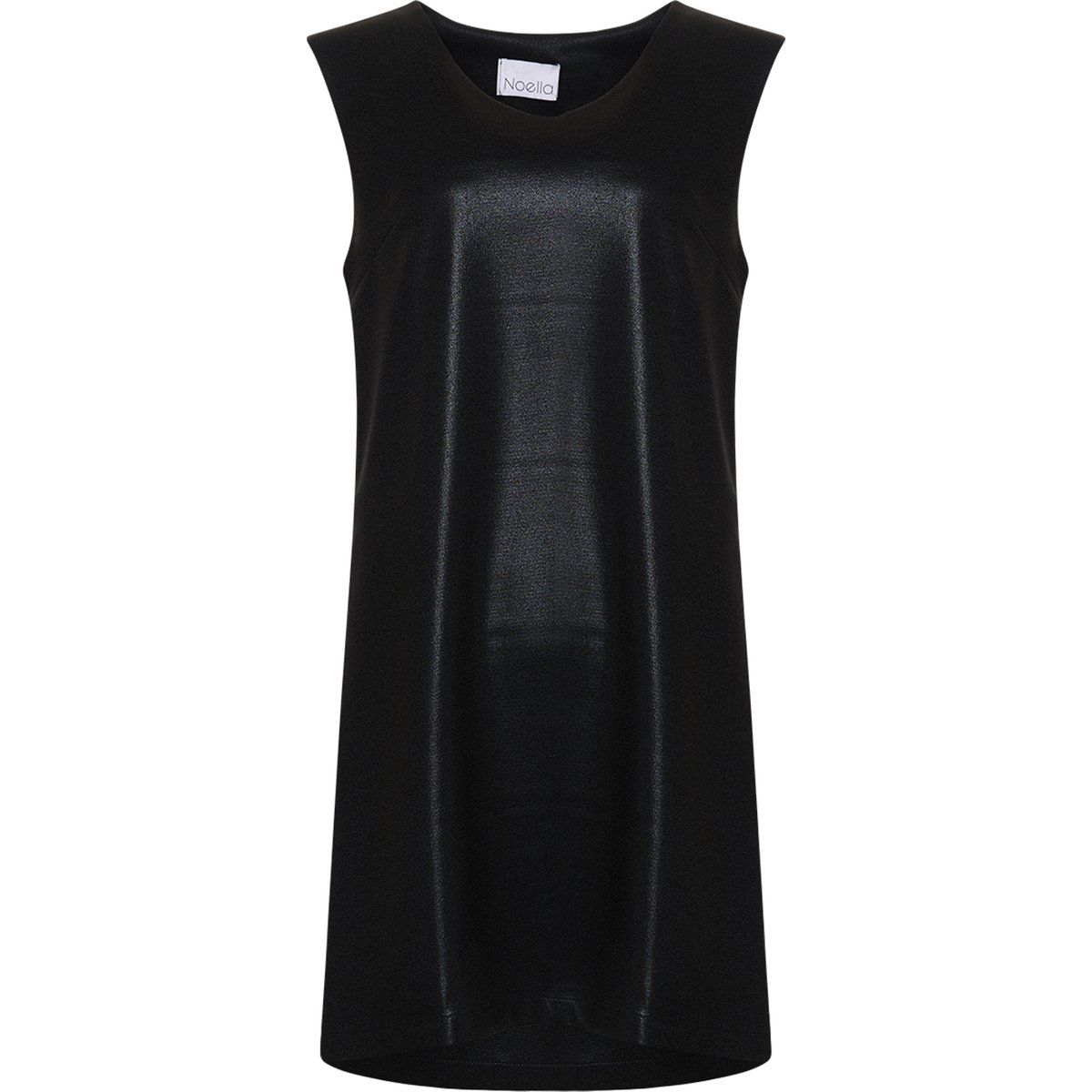 Ärmelloses Metallic-Minikleid in A-Linie
