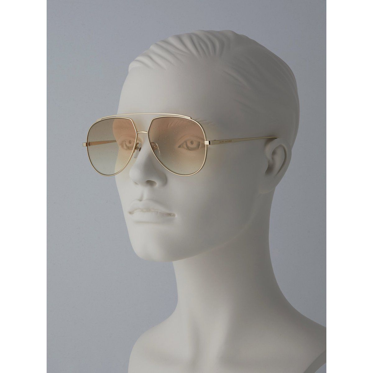 Übergroße Pilotenbrille mit Glitzer-Effekt