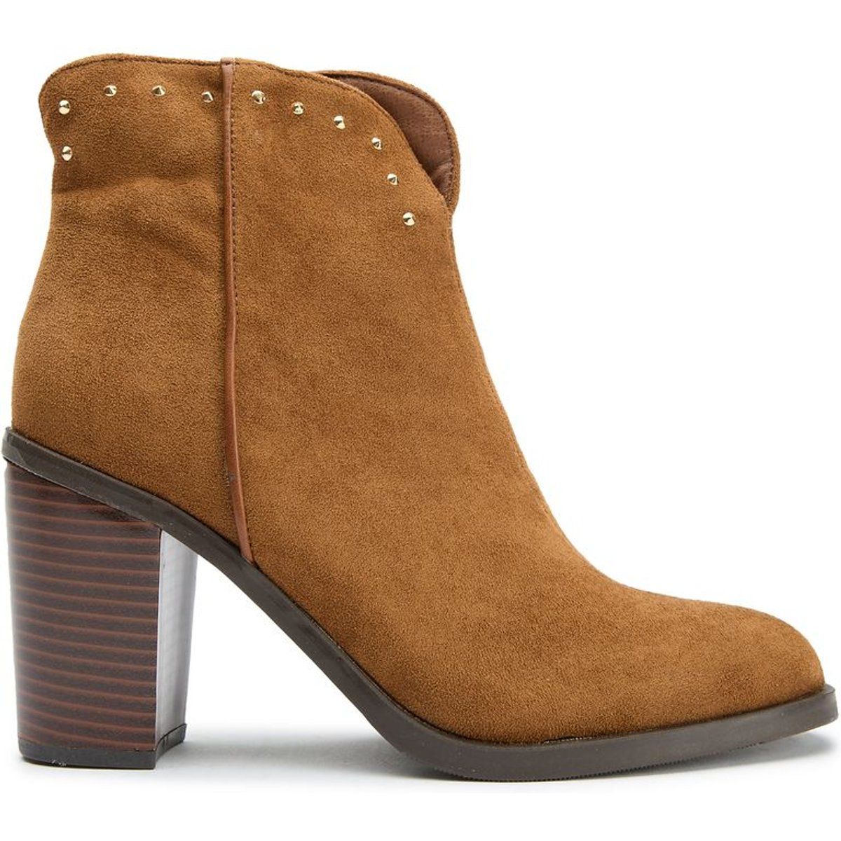 Elegante Wildleder-Stiefeletten mit Nieten