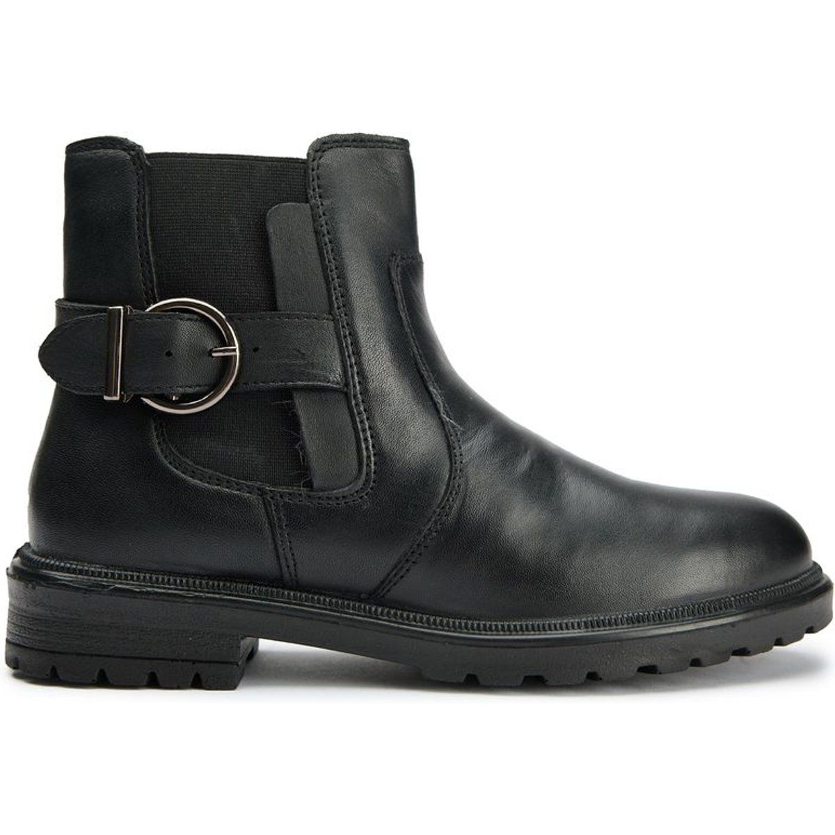 Leder Chelsea-Boots mit Schnallendetail