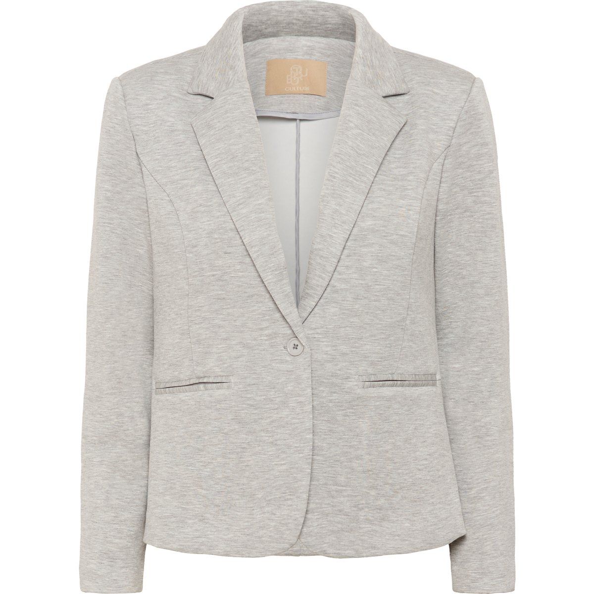 Taillierter Ein-Knopf-Jerseyblazer