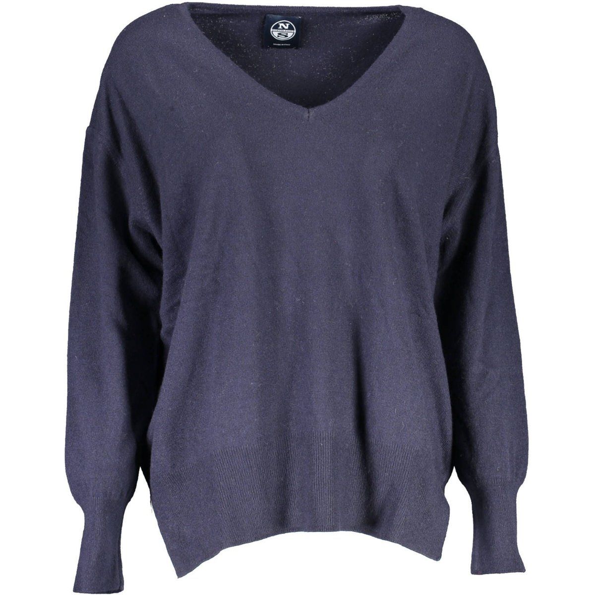 Lockerer Merinowoll-Pullover mit V-Ausschnitt