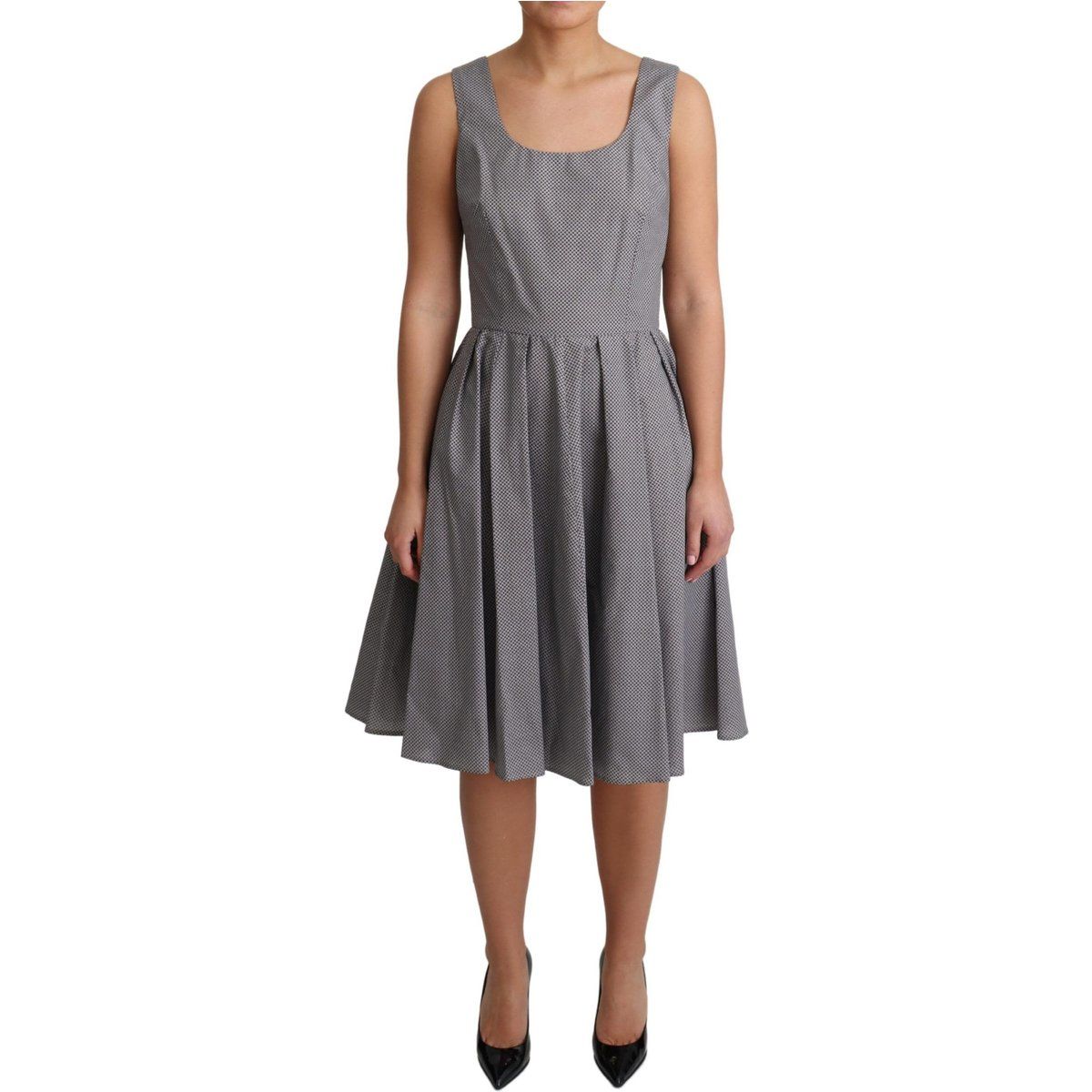 Geometrisches A-Linien-Midikleid