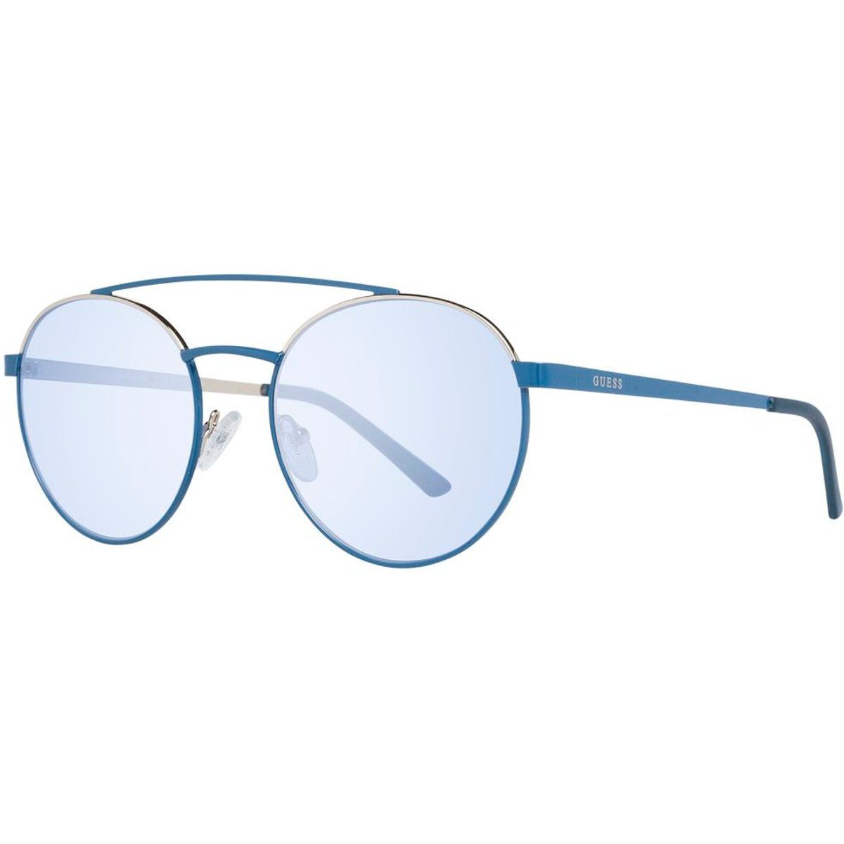 Runde Metallsonnenbrille mit Doppelsteg