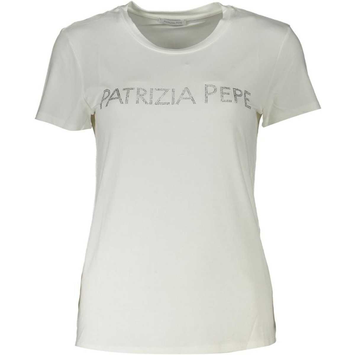 T-Shirt mit Strass-Logo