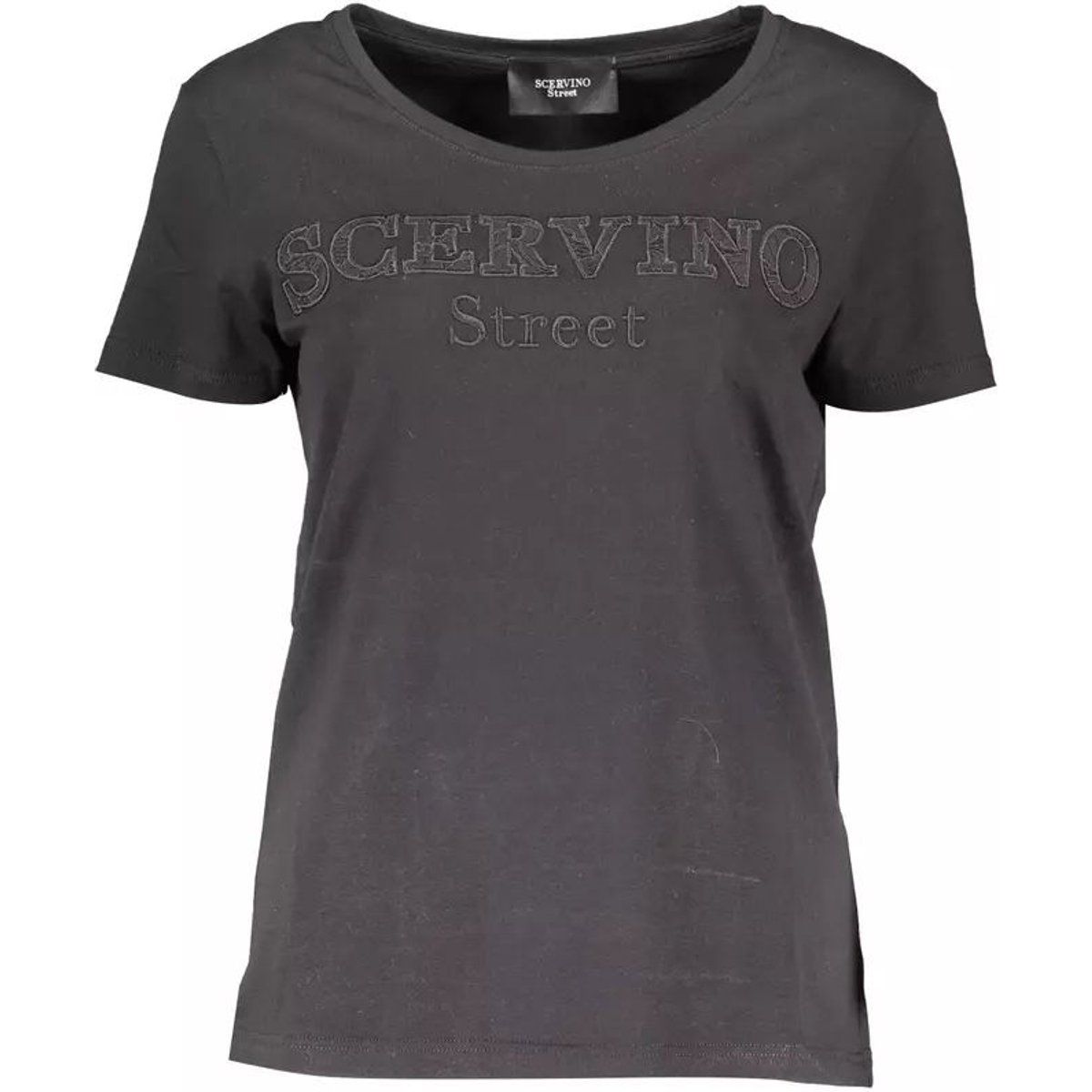 Baumwoll-T-Shirt mit Logo-Stickerei