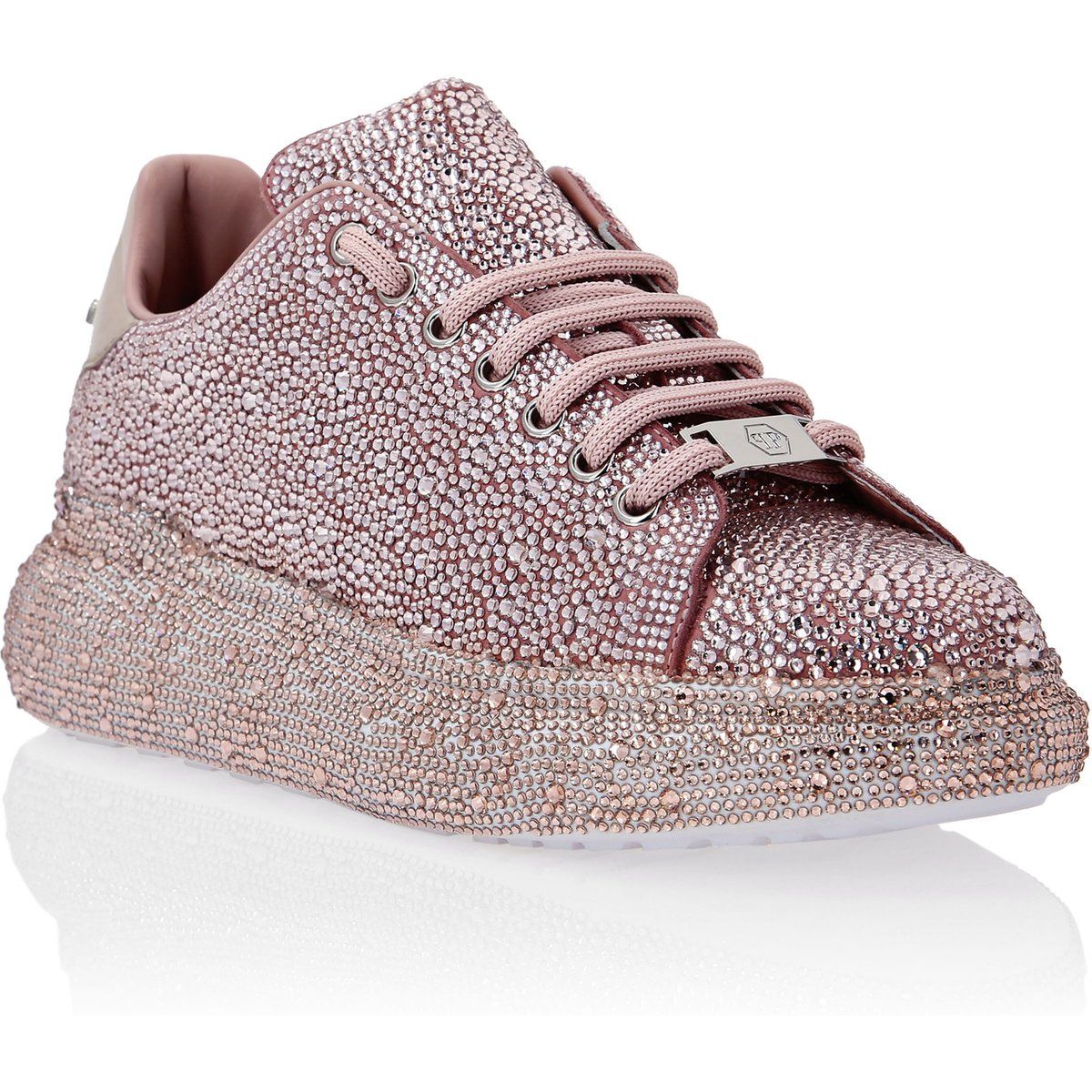 Sneaker mit Strassstein-Besatz