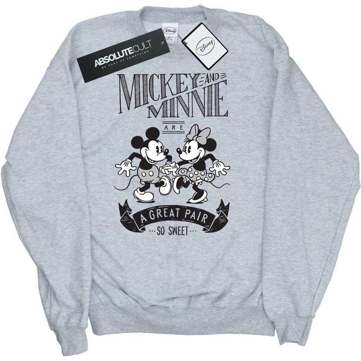 Sweatshirt mit Mickey und Minnie Print