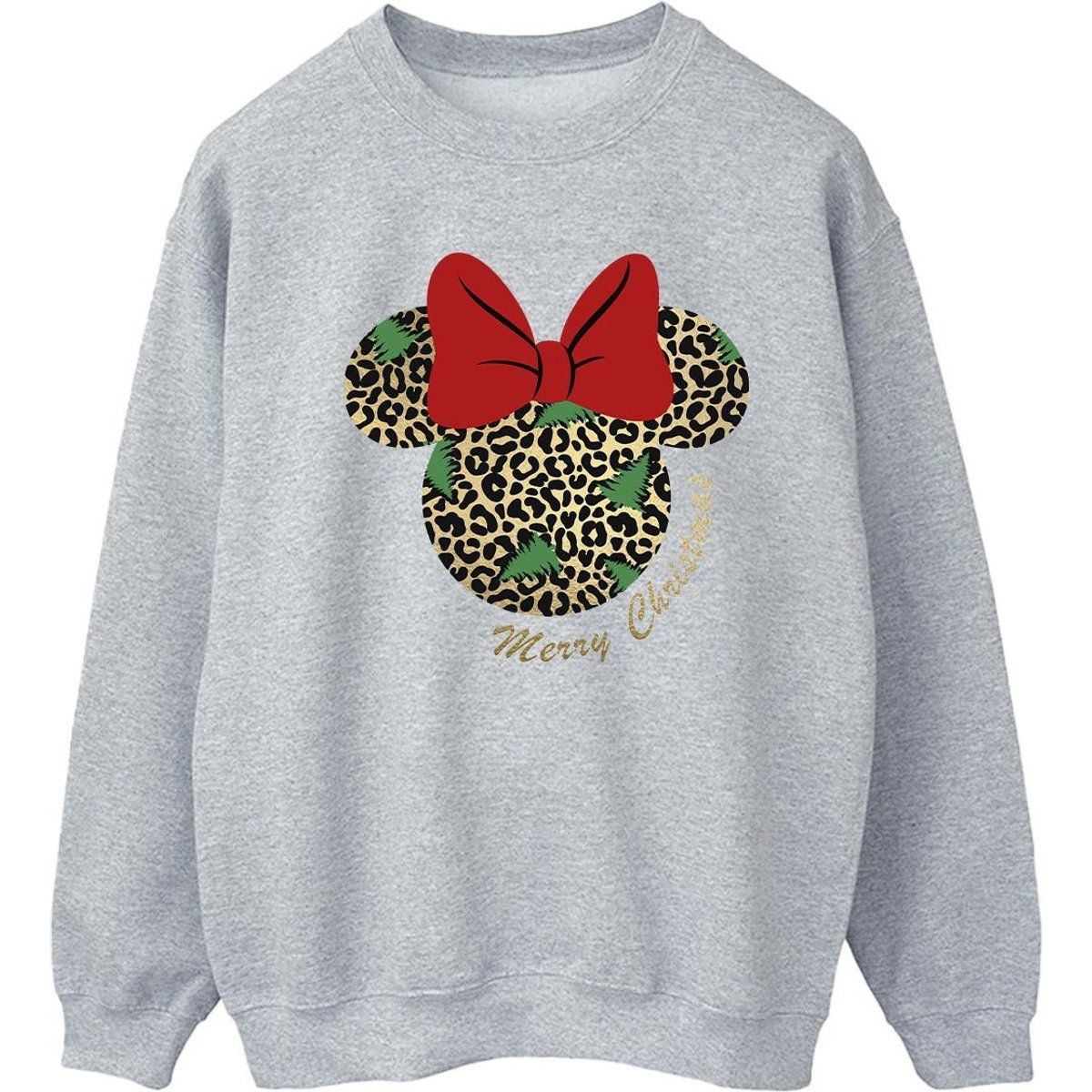 Minnie Maus Leopard Weihnachts-Sweatshirt