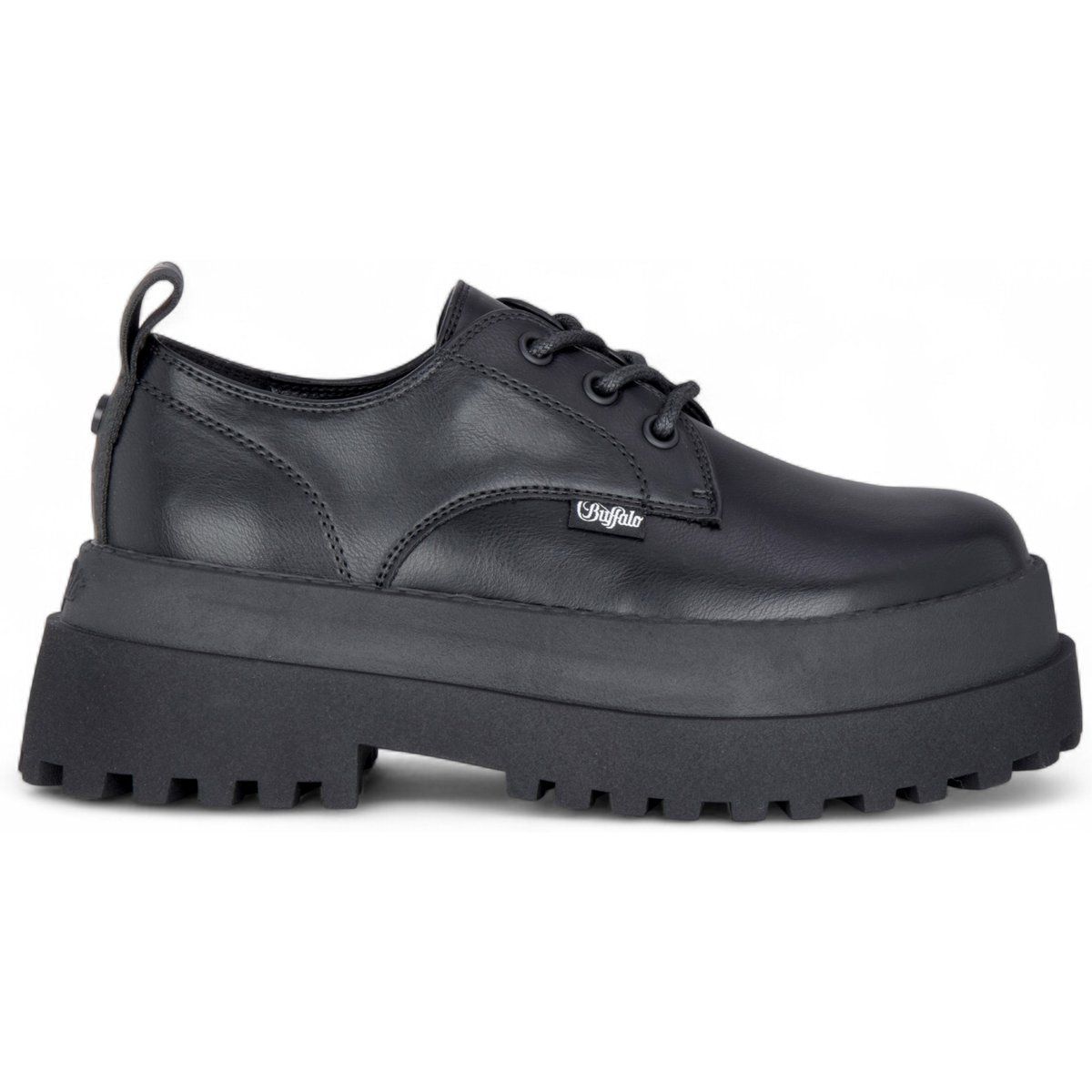 Plateau-Derbyschuhe mit Profilsohle