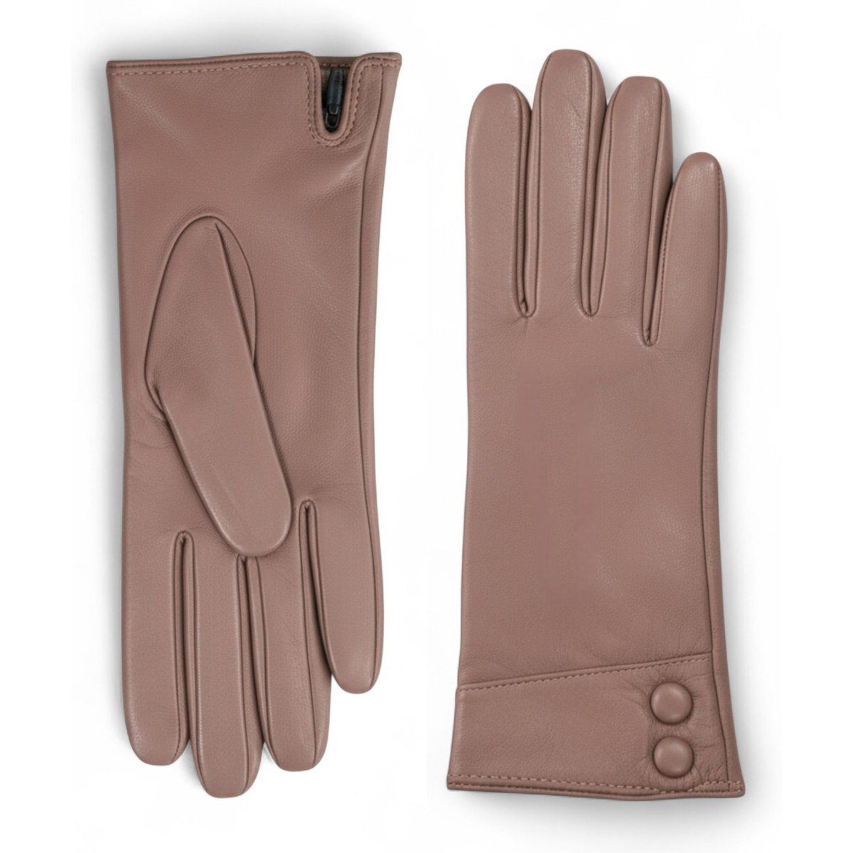 Leder-Fahrhandschuhe mit Wollfutter