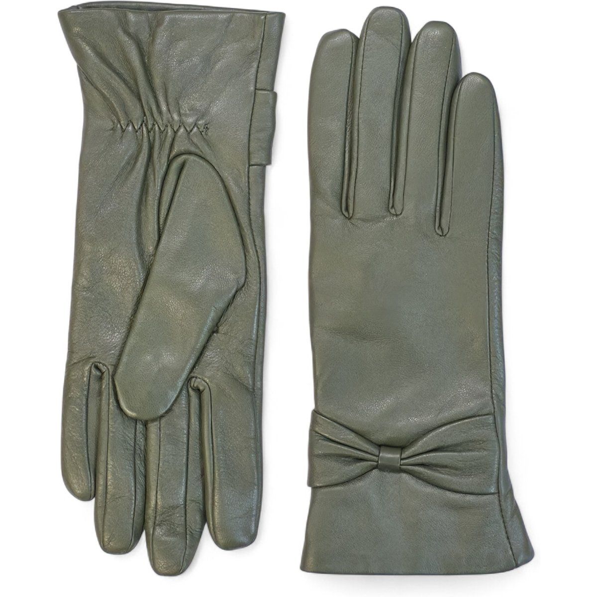 Schleifen-Lederhandschuhe für den Winter