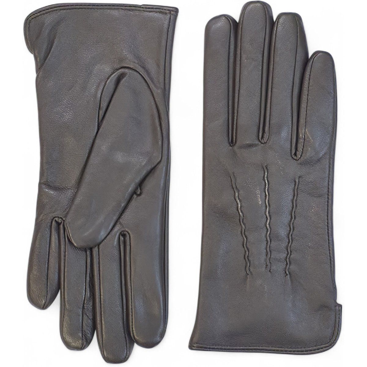 Elegante Lederhandschuhe mit Ziernähten