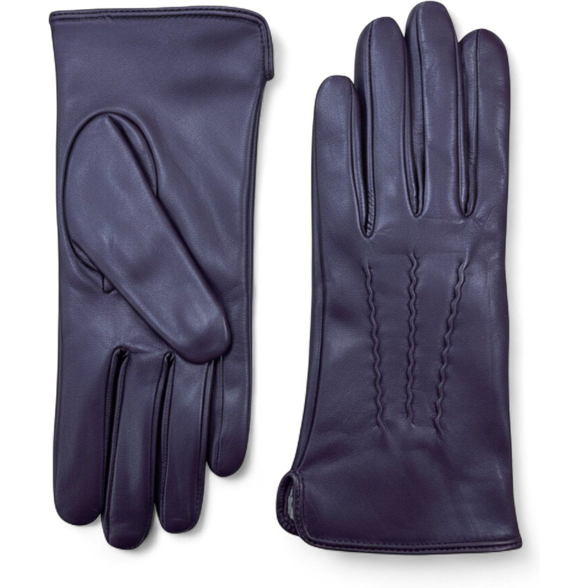 Italienische Lederhandschuhe mit Ziernähten