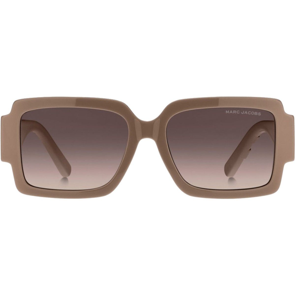 Eckige Sonnenbrille mit Logo-Bügeln