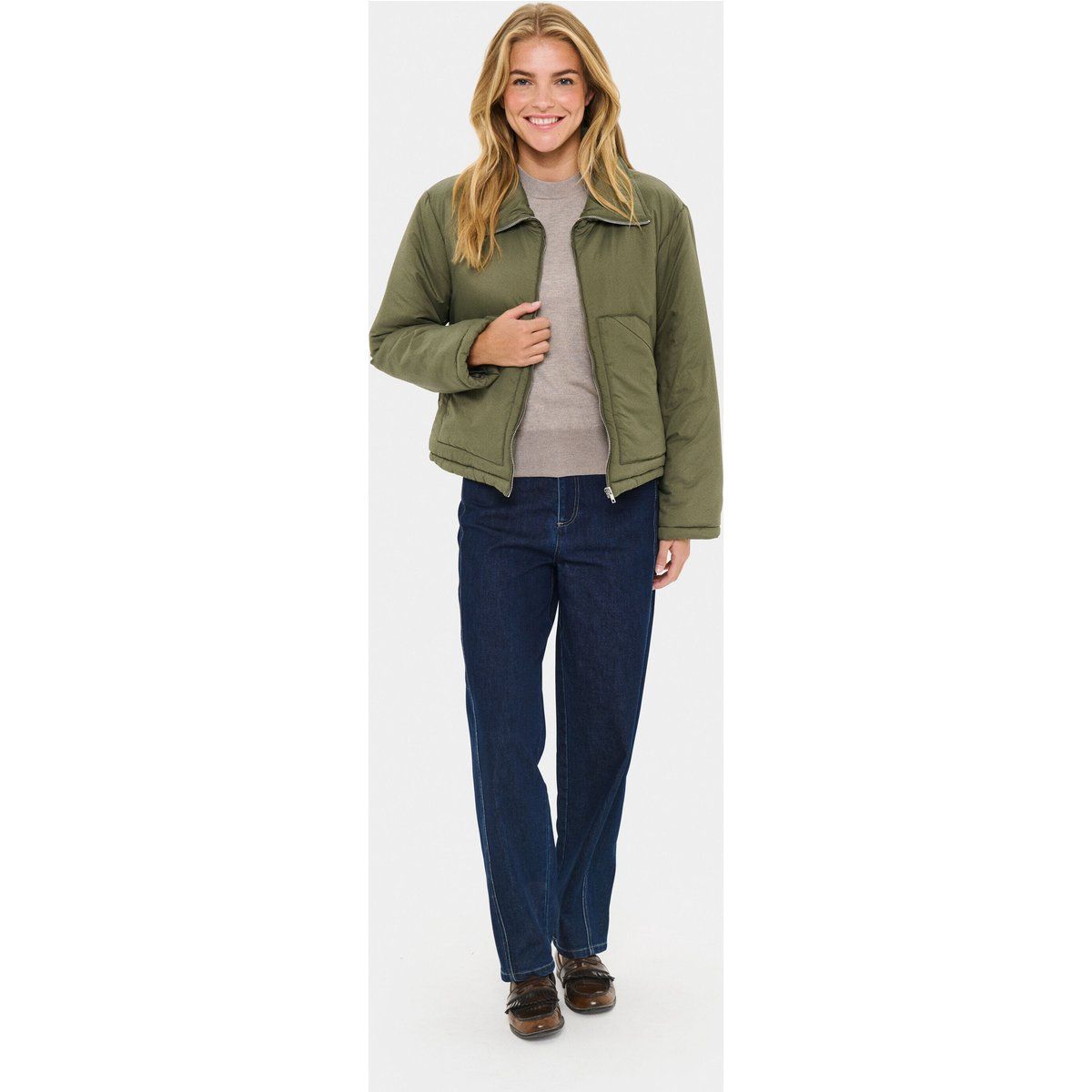 Gesteppte Jacke mit lockerer Passform