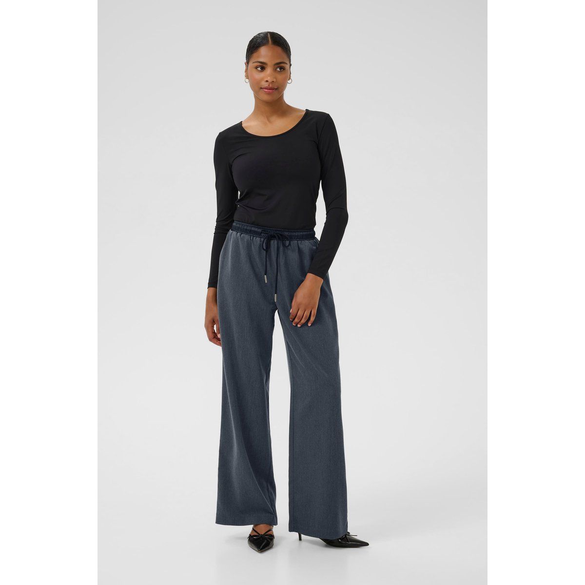 Weite Lounge-Hose mit Kordelzug
