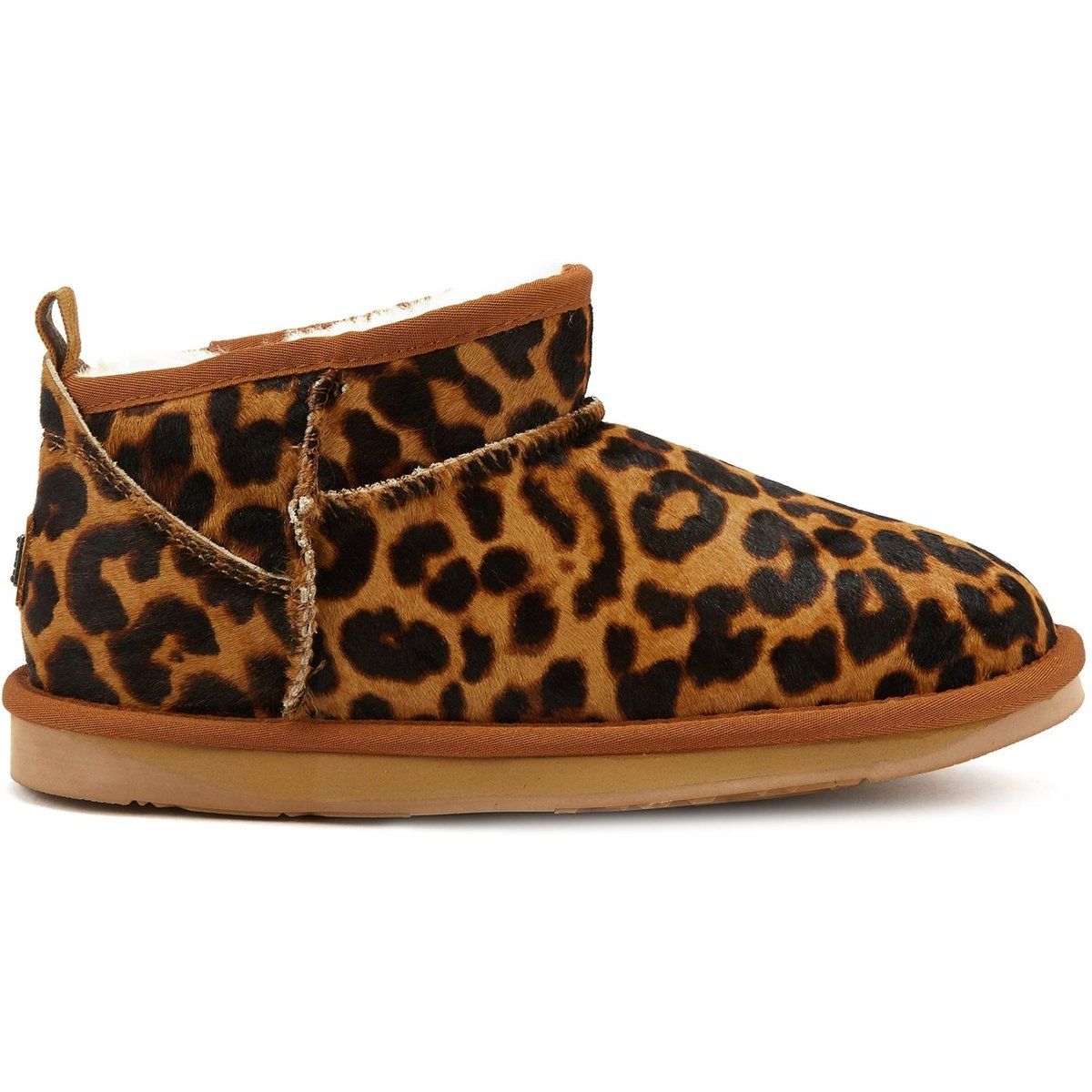 Ultrakurze Boots mit Leopardenmuster