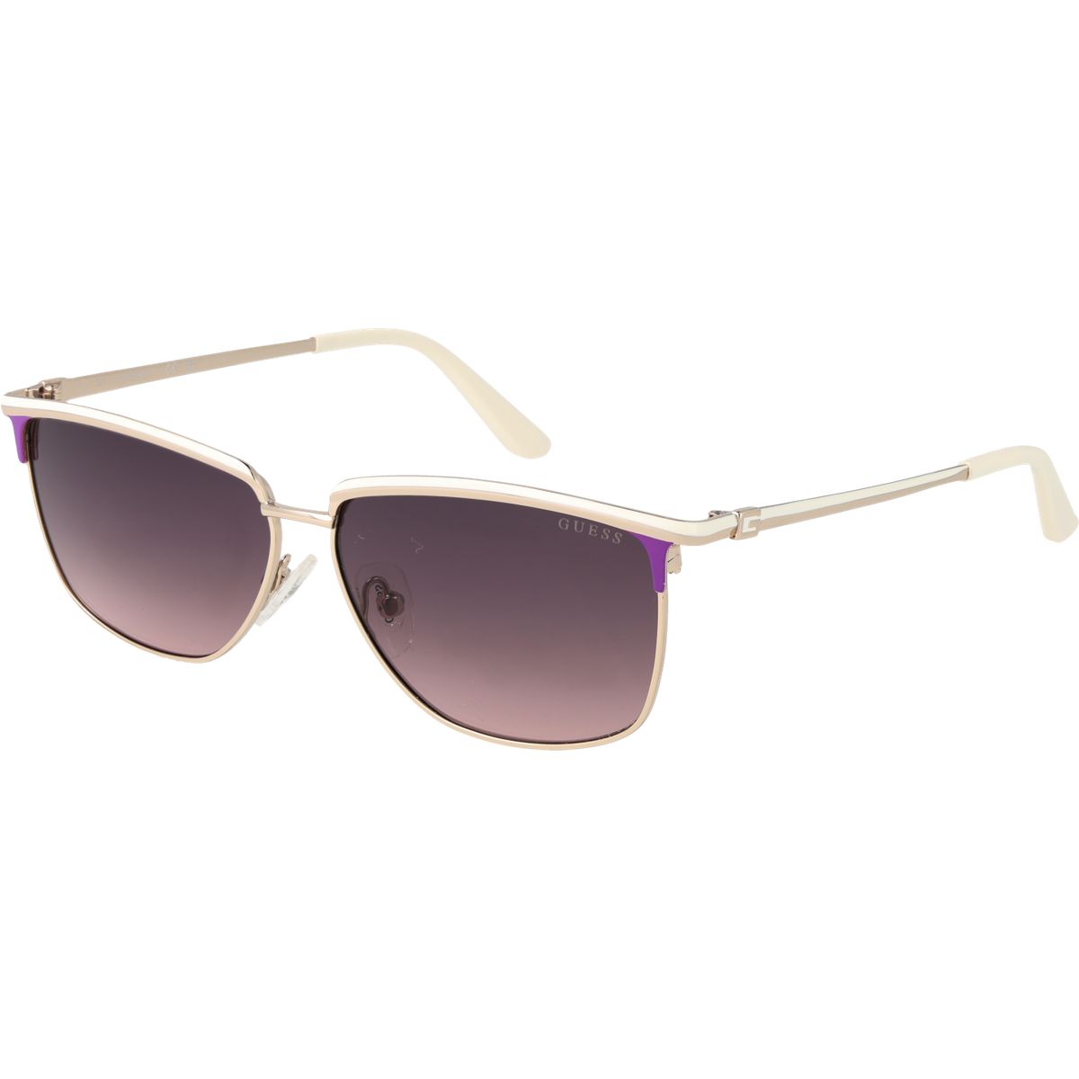 Schicke Browline-Sonnenbrille mit Akzenten