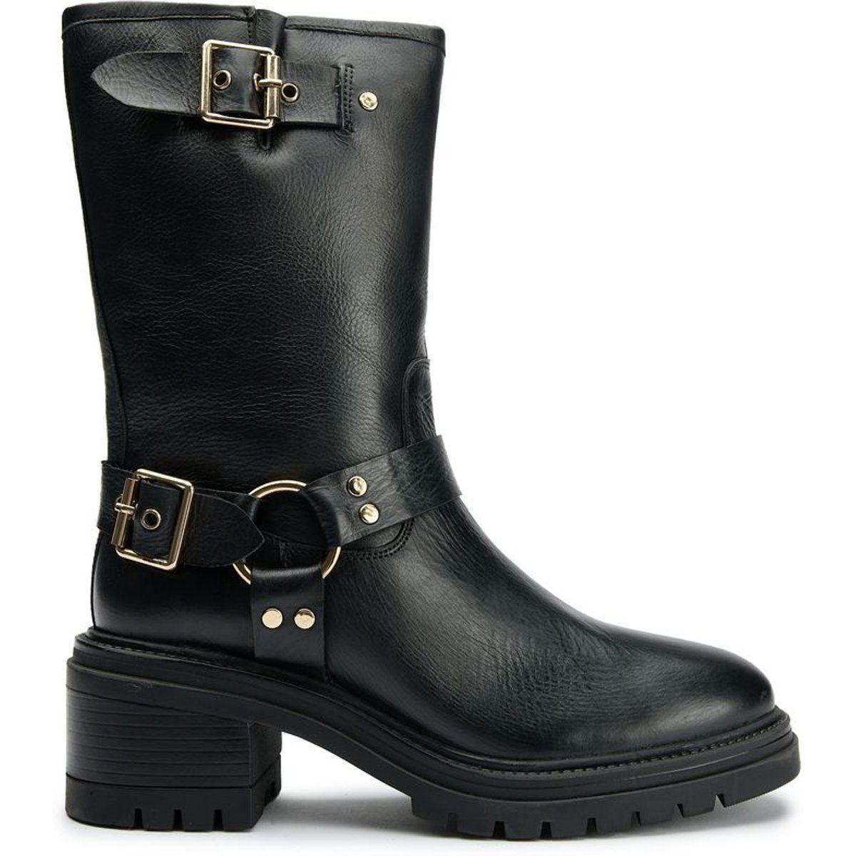 Grunge Biker-Boots mit Schnallen