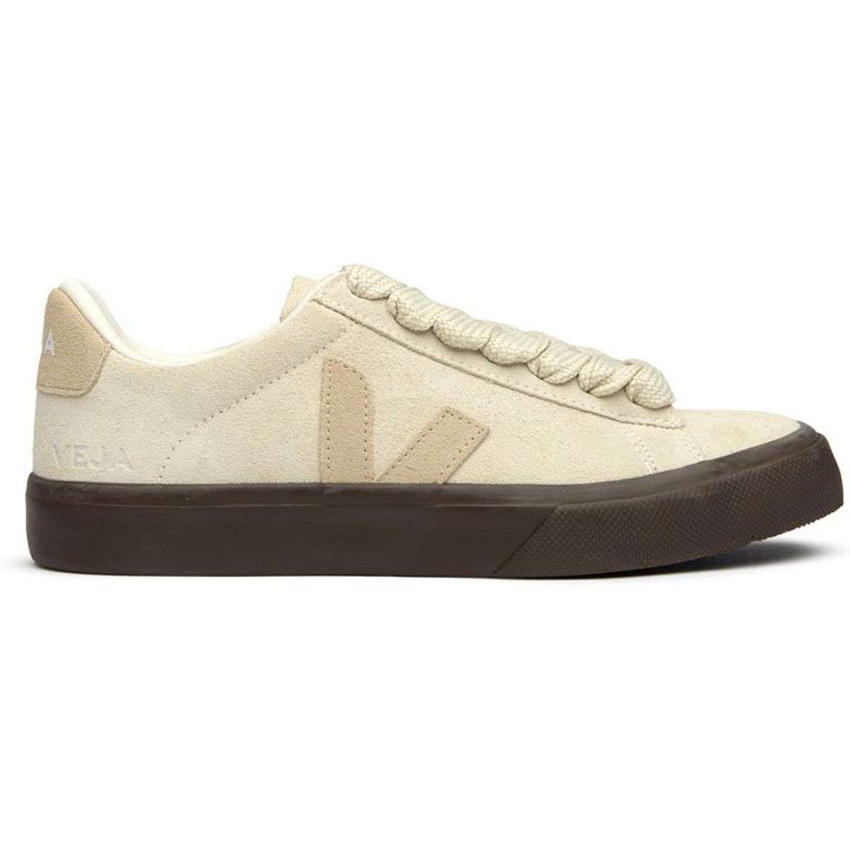 Wildleder-Sneaker mit breiten Schnürsenkeln