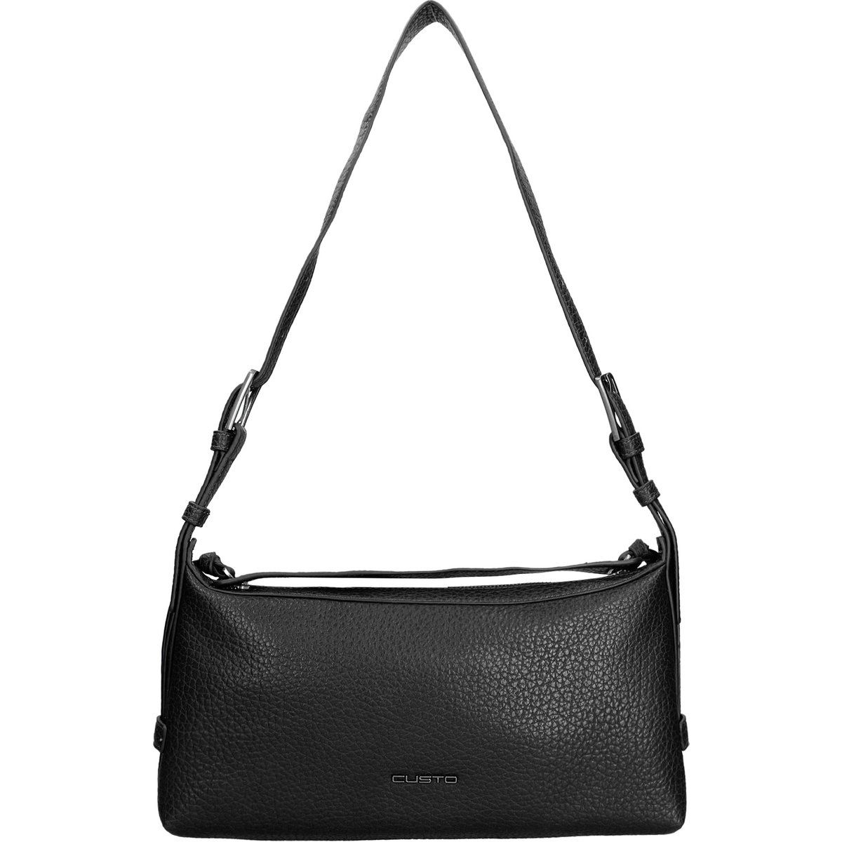 Minimalistische Schultertasche aus veganem Leder