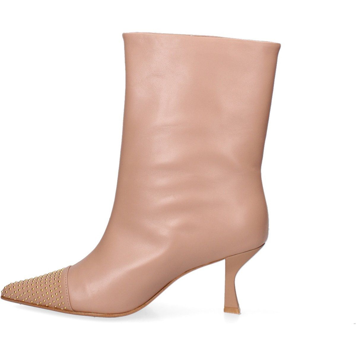 Stiefeletten mit spitzer Nieten-Kappe