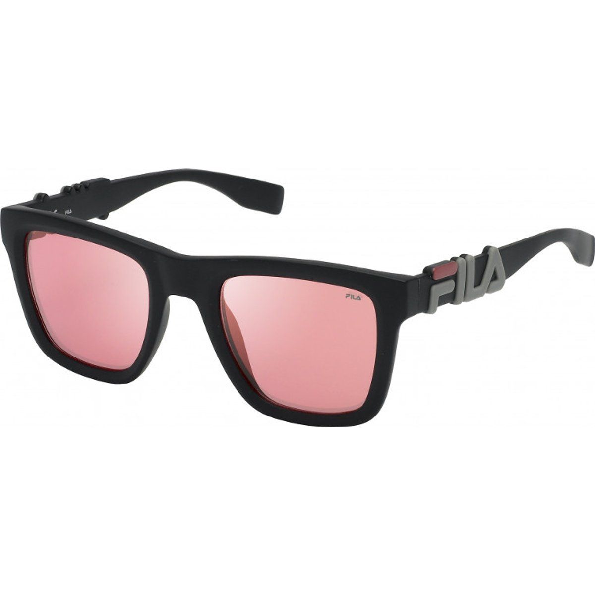 Markante quadratische getönte Sonnenbrille