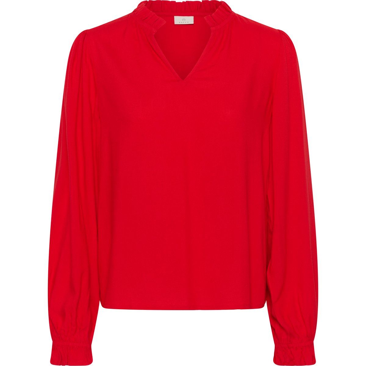 Romantische Bluse mit Rüschen-Ausschnitt