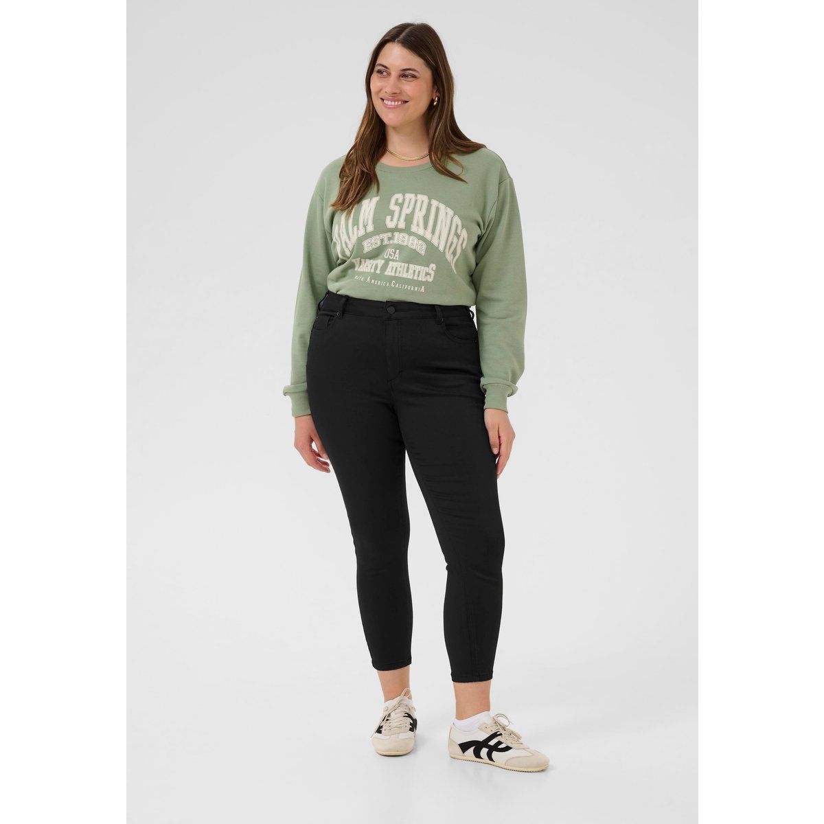 Schmal geschnittene High-Waist Skinny-Jeans