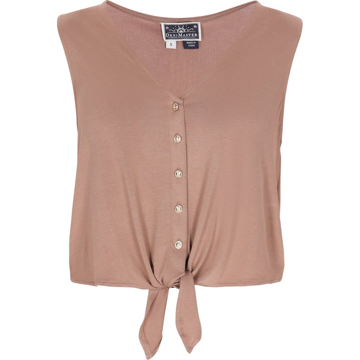 Ärmelloses Top mit Knoten-Detail