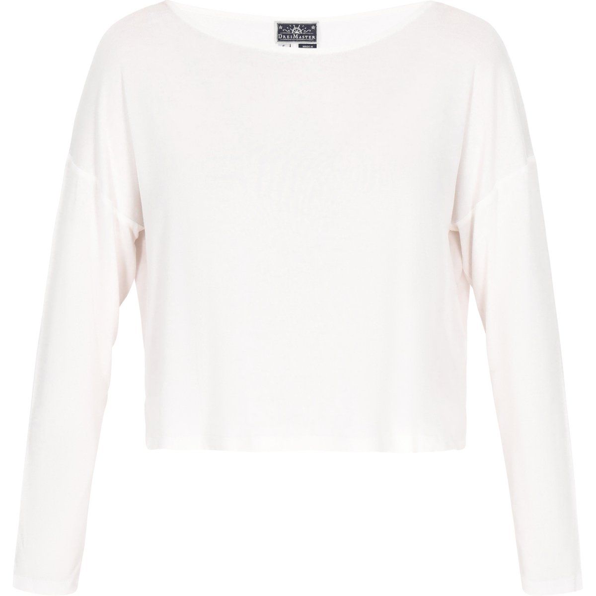 Lockere Strickbluse mit U-Boot-Ausschnitt