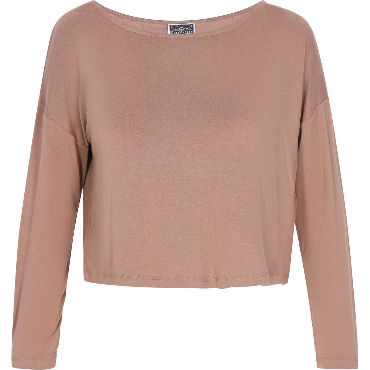 Lockeres Langarmshirt mit U-Boot-Ausschnitt