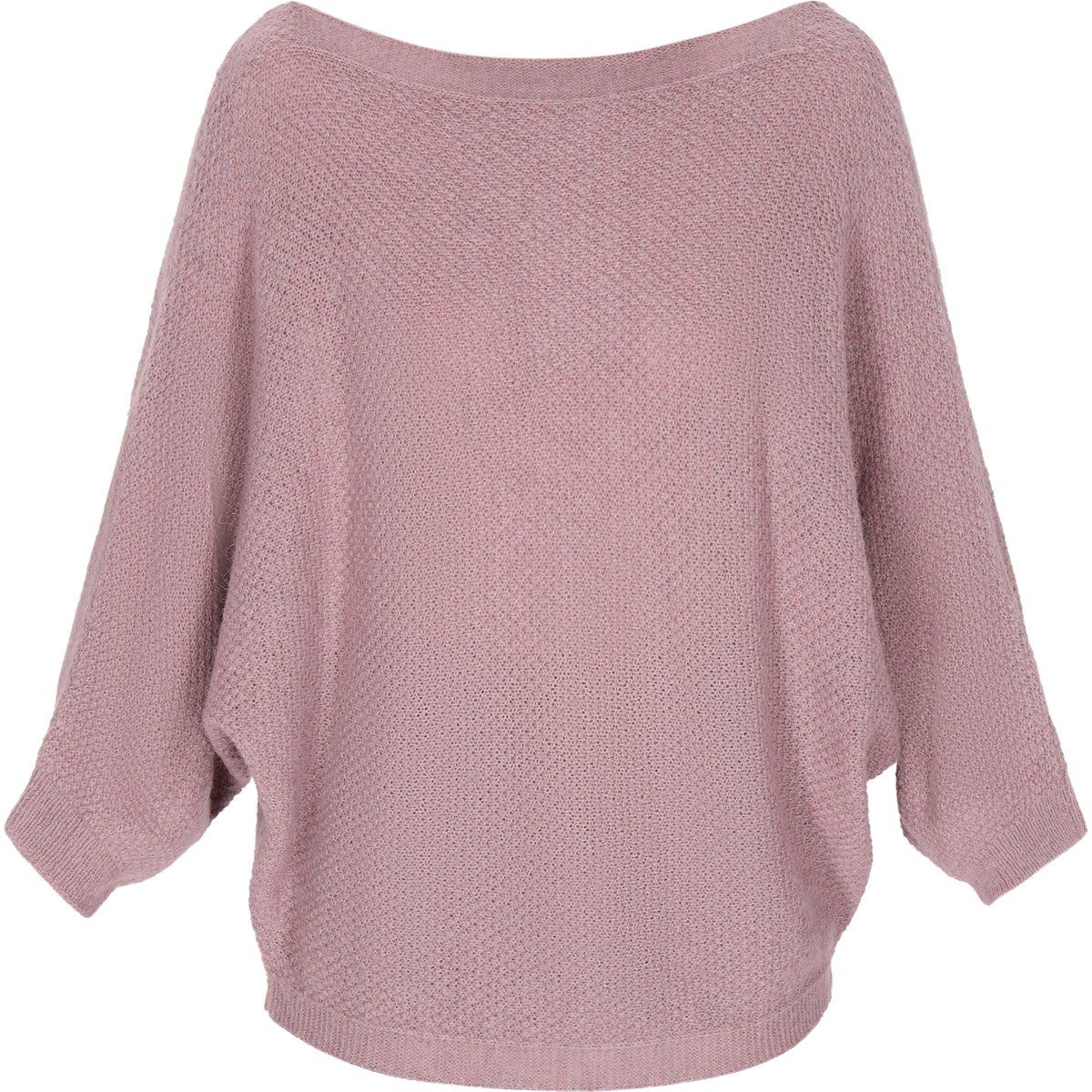 Kuscheliger Strickpullover mit Fledermausärmeln