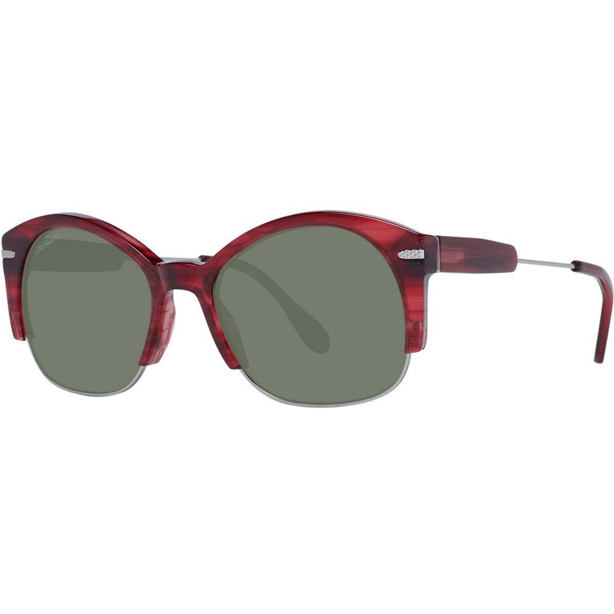Elegante Halbrand-Cat-Eye-Sonnenbrille