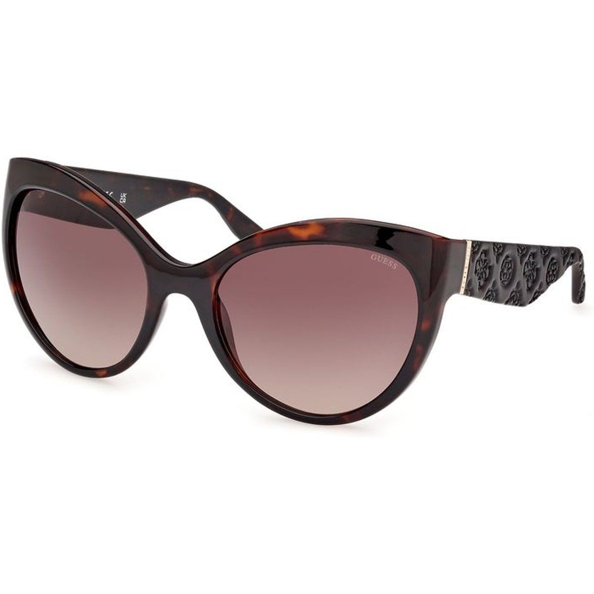 Übergroße Cat-Eye-Sonnenbrille in Schildpatt-Optik