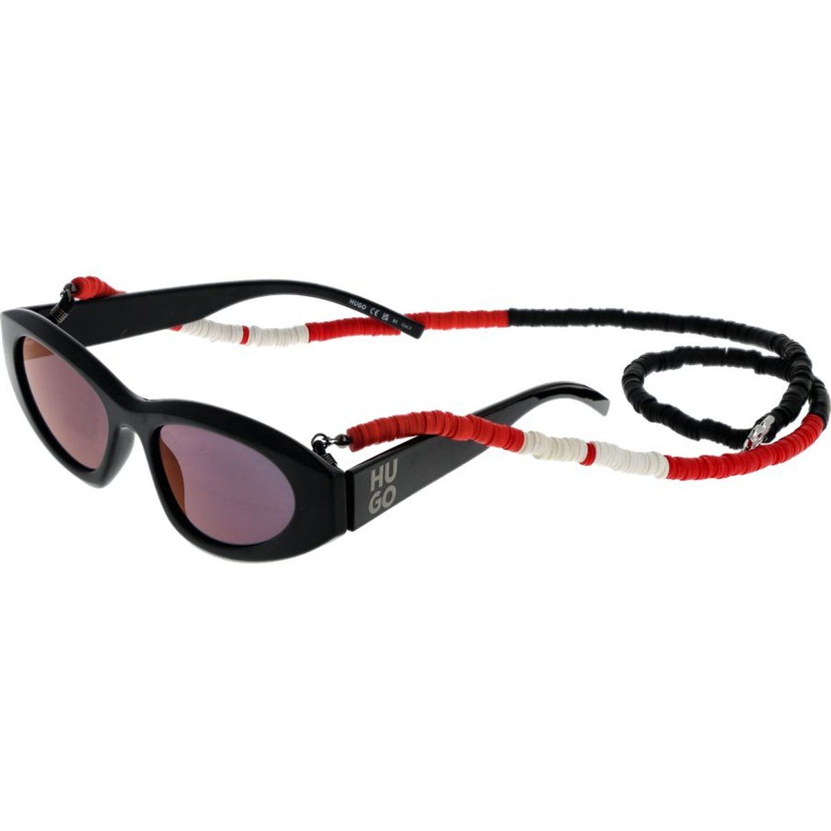 Ovale Sonnenbrille mit Perlenband
