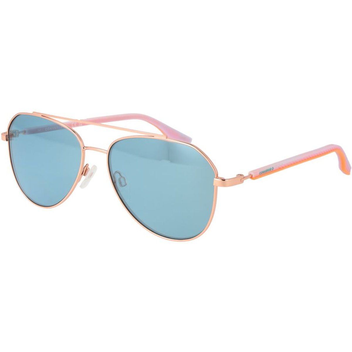 Modische Flieger-Sonnenbrille mit blauen Gläsern