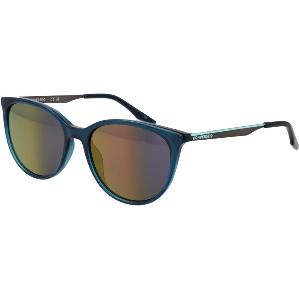 Moderne Cat-Eye-Sonnenbrille mit Verspiegelung