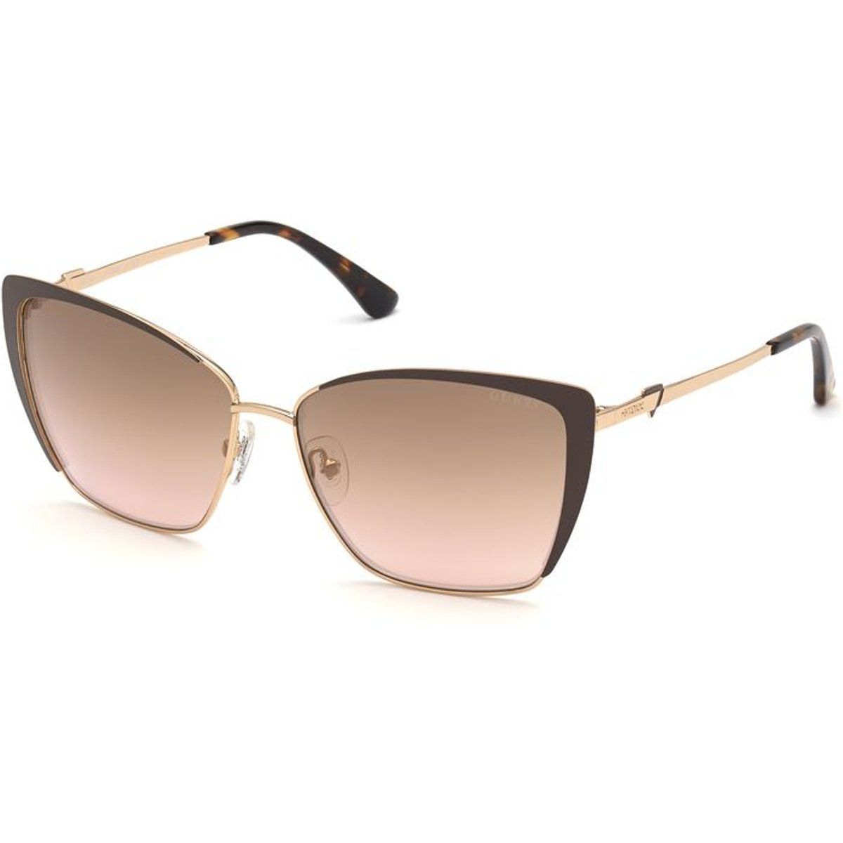 Elegante Cat-Eye Metall-Sonnenbrille