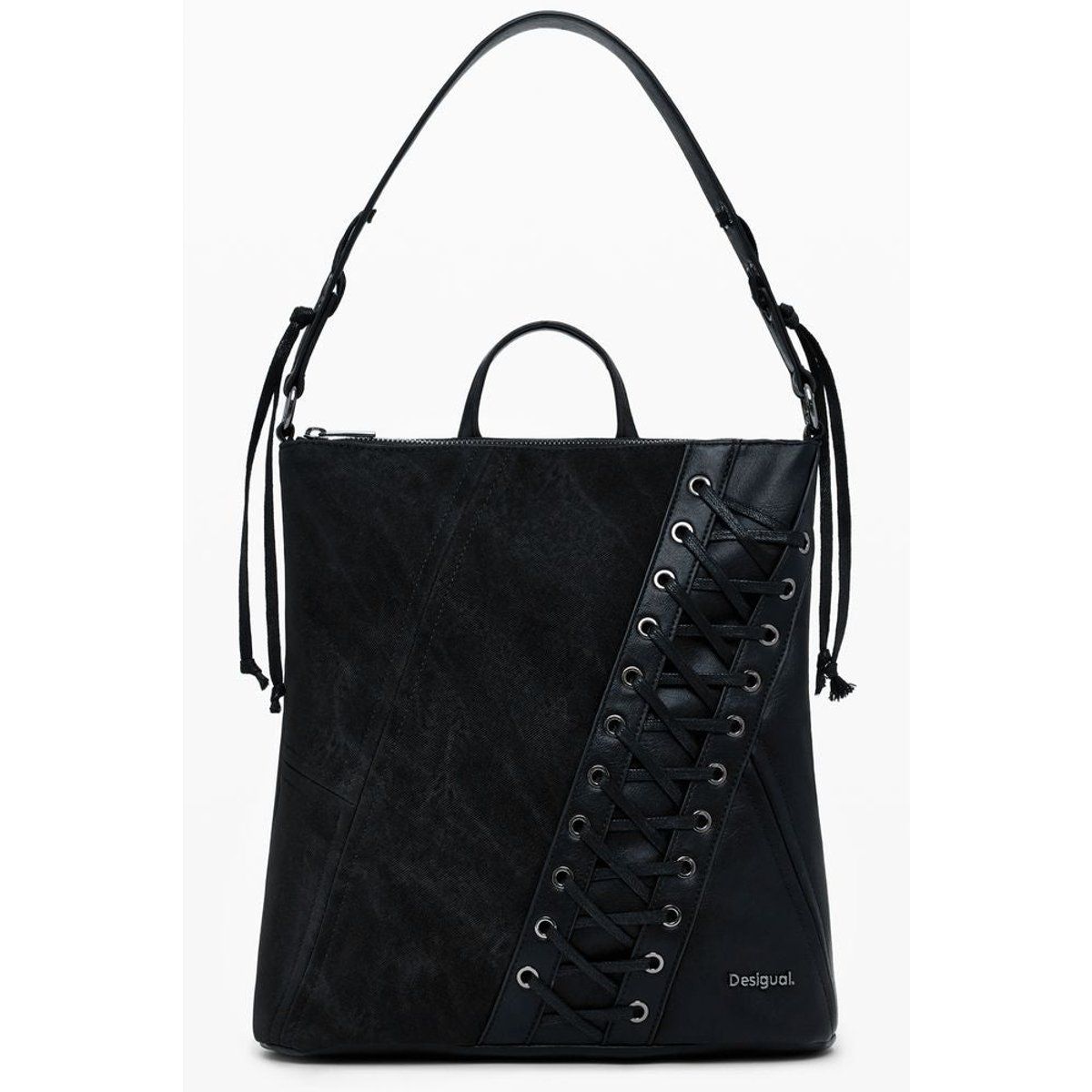 Vielseitige Tasche mit Korsett-Schnürung