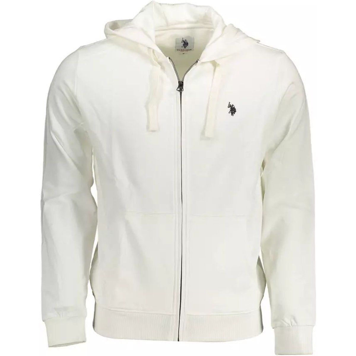 Klassisches Zip-Hoodie aus Baumwolle